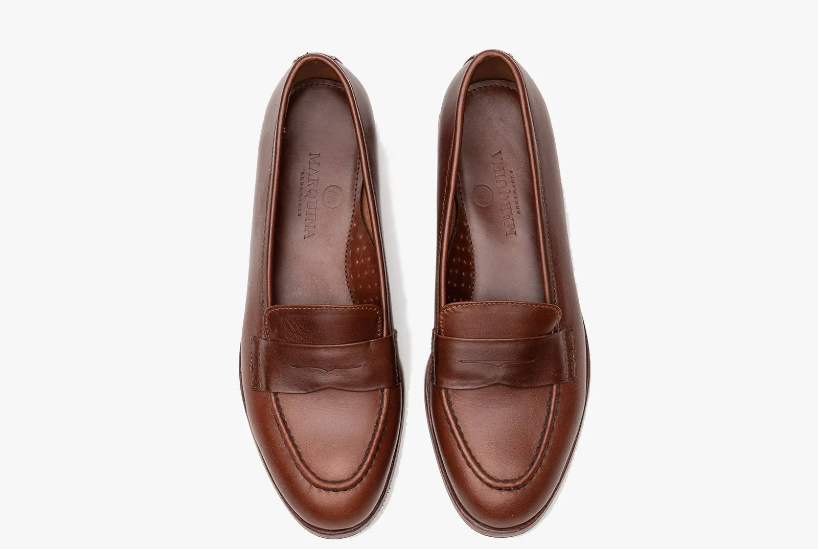 The Bonnie Penny Loafers - Chestnut Brown