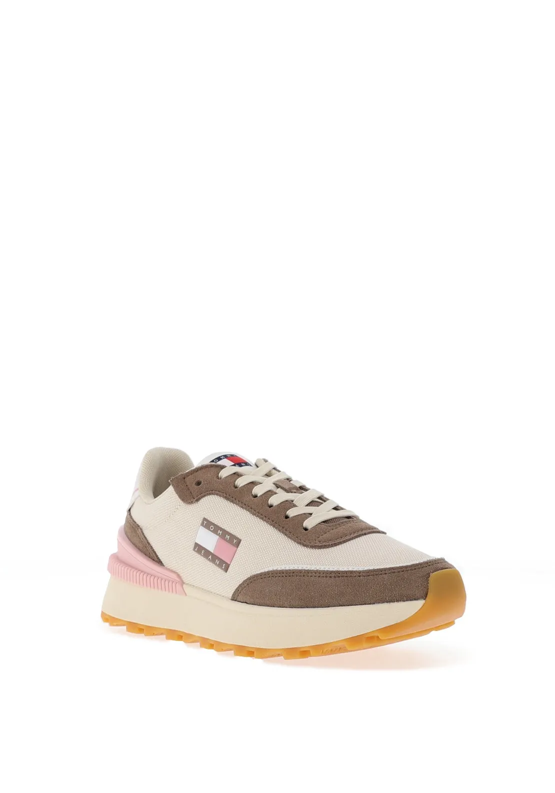 Tommy Jeans Textured Essential Trainer, Dusky Taupe