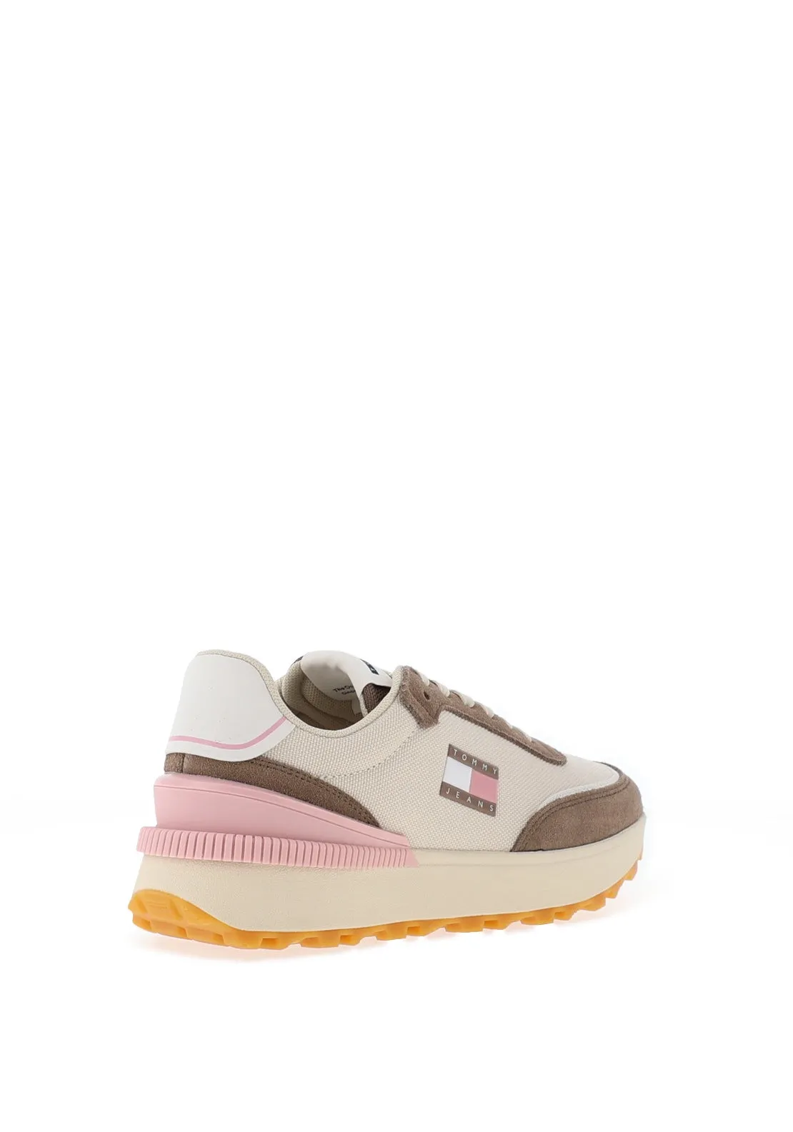 Tommy Jeans Textured Essential Trainer, Dusky Taupe