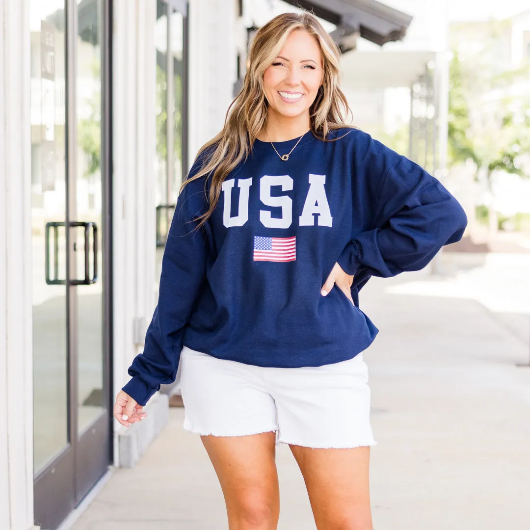 True American Spirit Sweatshirt, Navy