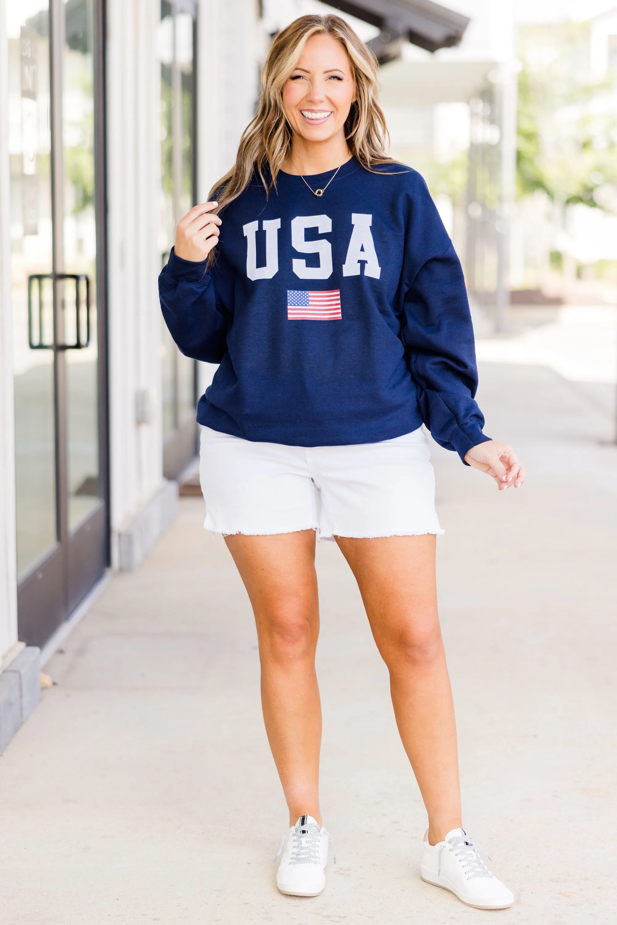 True American Spirit Sweatshirt, Navy