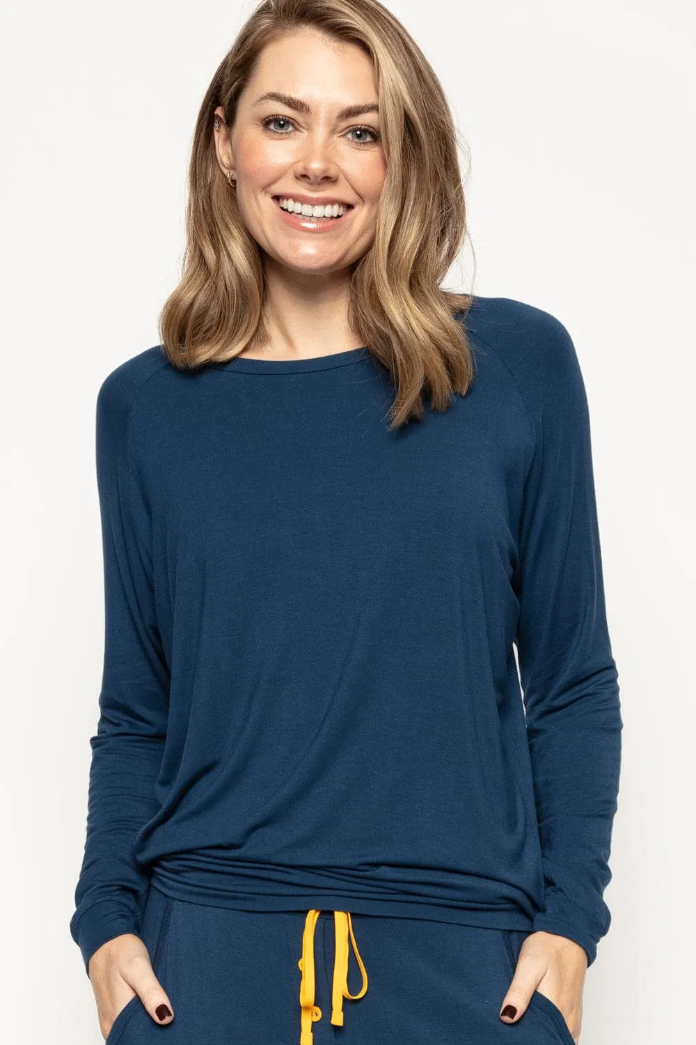 Verity Long Sleeve Slouch Jersey Top