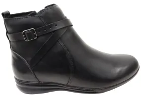 Via Paula Lane Womens Comfortable Brazilian Leather Ankle Boots