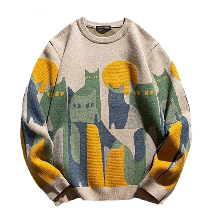 Vintage Desert Cats Sweater