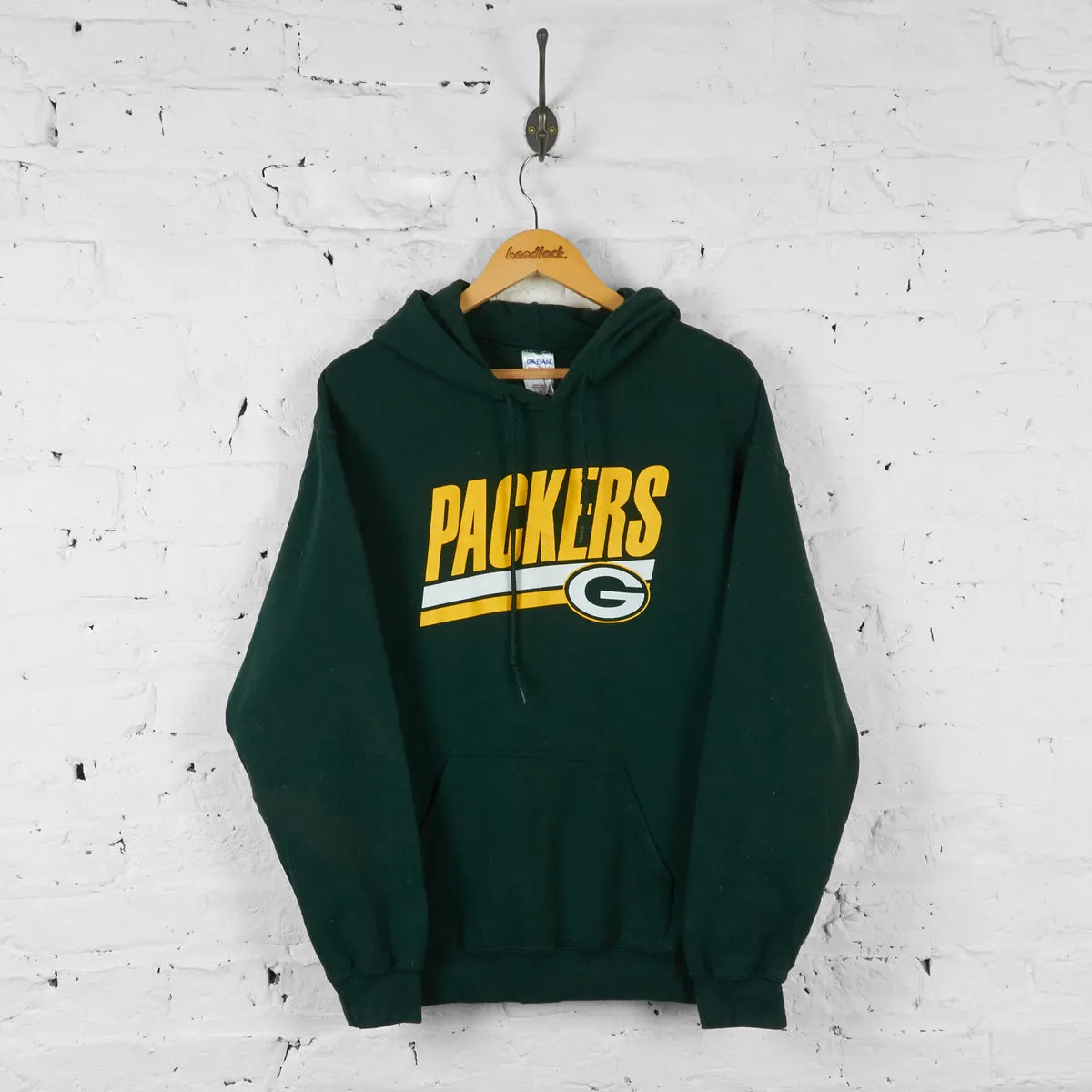 Vintage Green Bay Packers Hoodie - Green - M