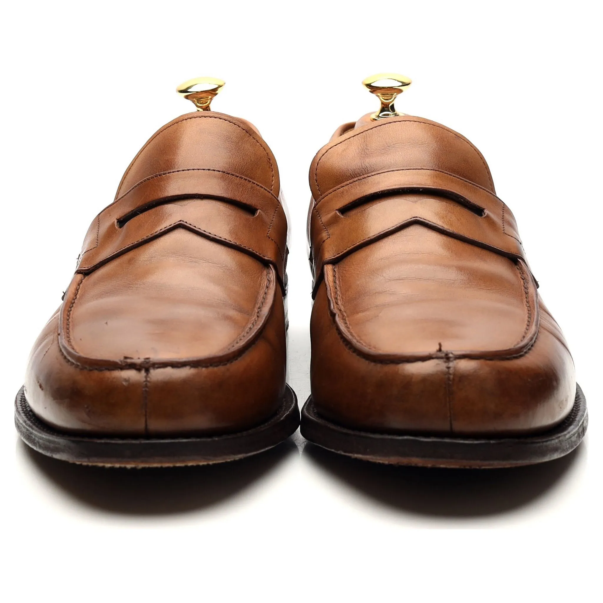 'Wesley' Brown Leather Loafers UK 10.5 G