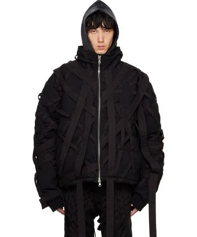 Who Decides War Black Engulfed Bomber Jacket