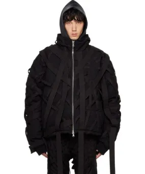 Who Decides War Black Engulfed Bomber Jacket