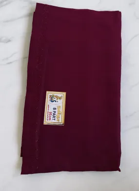 Wine Colour Cotton Petticoat / Skirt