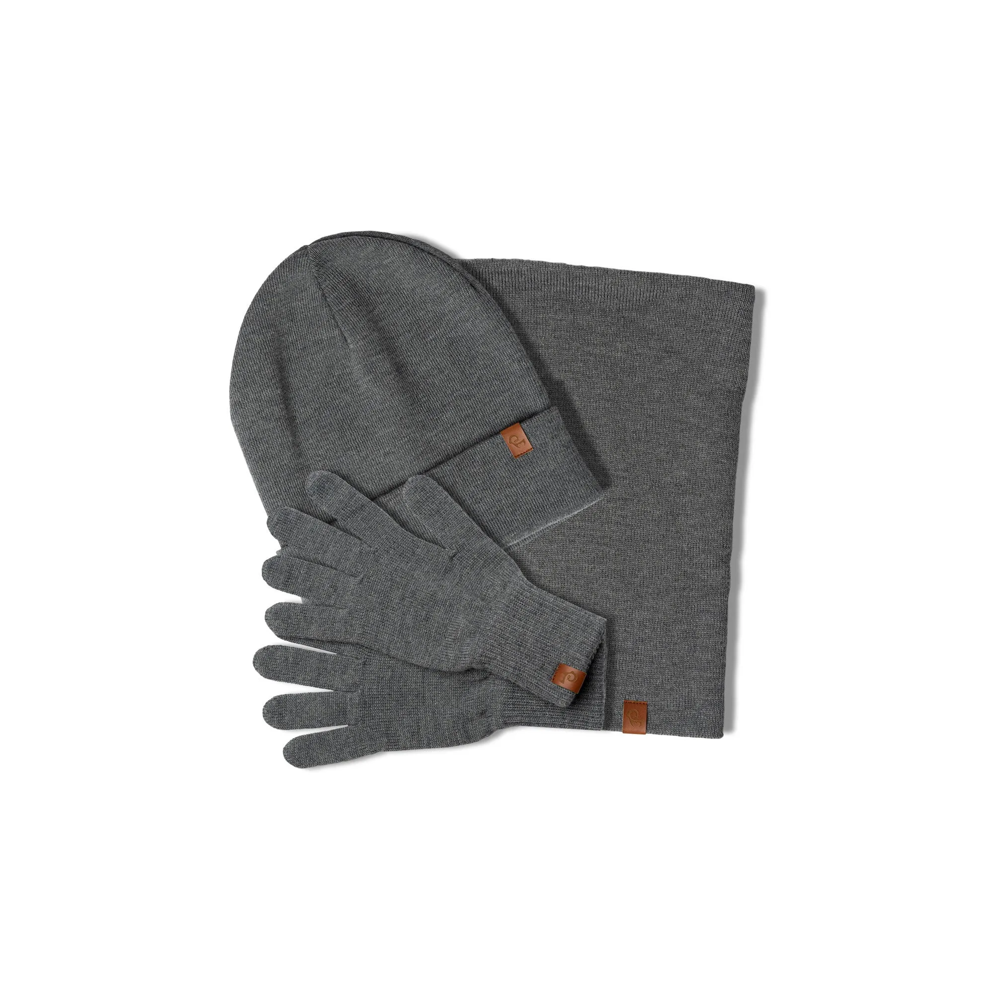 Women's Knit Beanie, Gaiter & Gloves 3-Piece