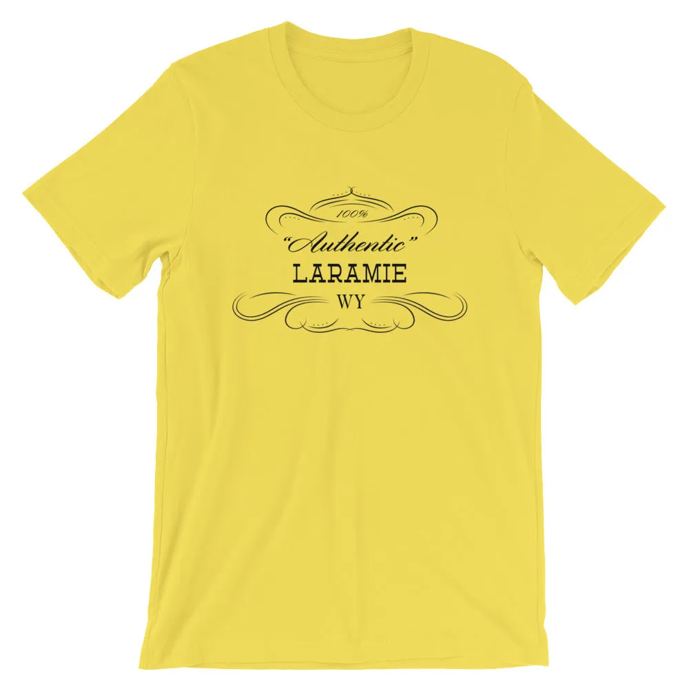 Wyoming - Laramie WY - Short-Sleeve Unisex T-Shirt - Authentic