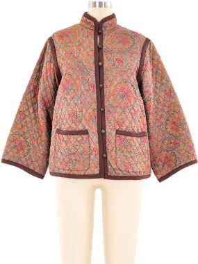 Yves Saint Laurent Paisley Printed Silk Jacket