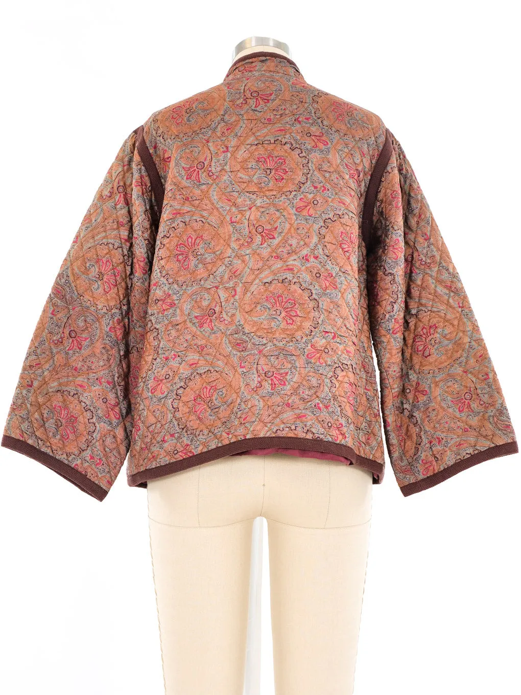 Yves Saint Laurent Paisley Printed Silk Jacket